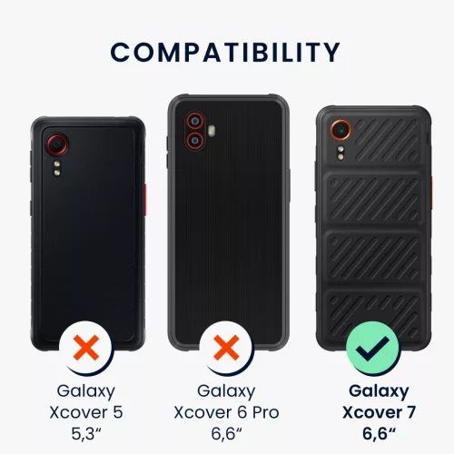 Husa Samsung Galaxy Xcover 7, Albastru, Silicon, KWM000021VH004C