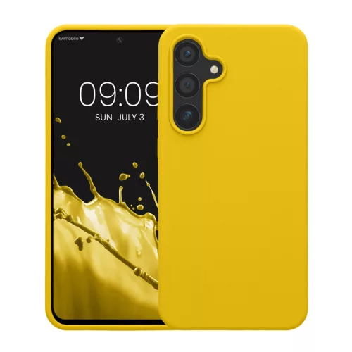 Husa Samsung Galaxy S24 FE, Galben, Silicon, KWM000021WA008C