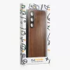 Husa Samsung Galaxy S24 FE, Maro, Lemn/Silicon, KWM000021WK001C