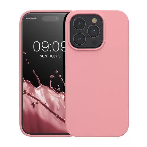 Husa Apple iPhone 15 Pro, Roz deschis, Silicon, KWM000020CC052C