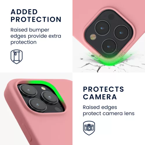 Husa Apple iPhone 15 Pro, Roz deschis, Silicon, KWM000020CC052C