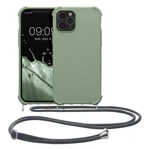 Husa Apple iPhone 12/iPhone 12 Pro, Silicon, Verde, 53840.172