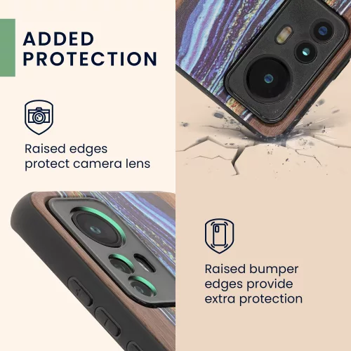 Husa Xiaomi 12/12X, Lemn, Multicolor, 56788.07