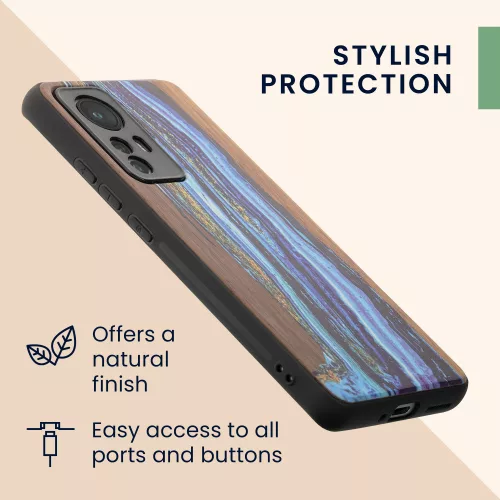 Husa Xiaomi 12/12X, Lemn, Multicolor, 56788.07