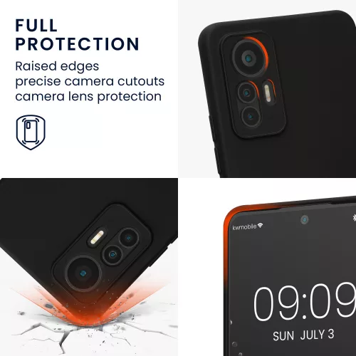 Husa Xiaomi 12 Lite, Silicon, Negru, 59405.01