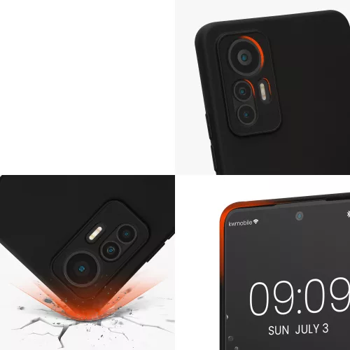 Husa Xiaomi 12 Lite, Silicon, Negru, 59405.01
