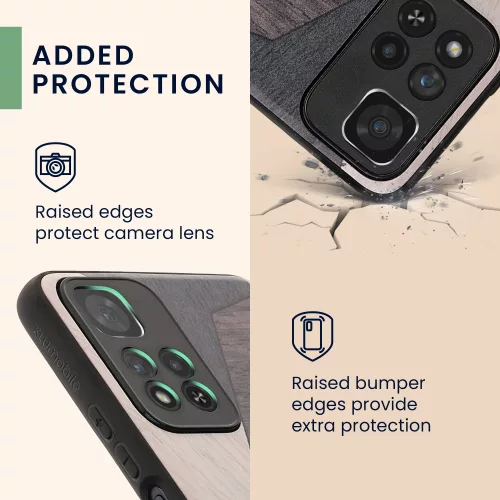 Husa Xiaomi Redmi Note 11 Pro Plus 5G, Lemn, Multicolor, 58100.06