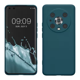Husa Honor Magic5 Lite 5G, Silicon, Albastru, 57917.57