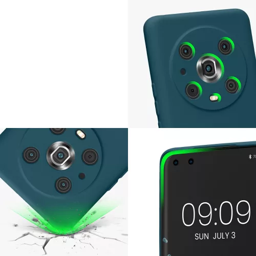 Husa Honor Magic5 Lite 5G, Silicon, Albastru, 57917.57