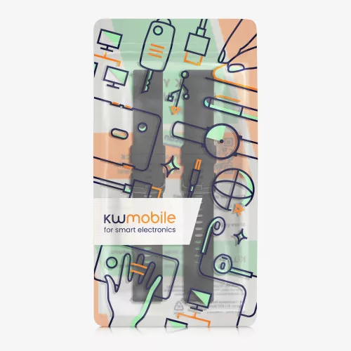Set 2 curele kwmobile pentru Blackview X1 Smartwatch, Silicon, Negru, 58170.04