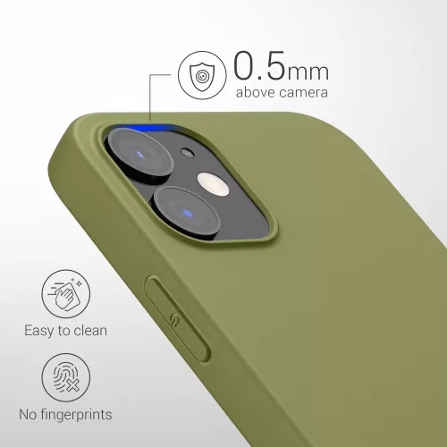 Husa Apple iPhone 12/iPhone 12 Pro, Silicon, Verde, 53938.243