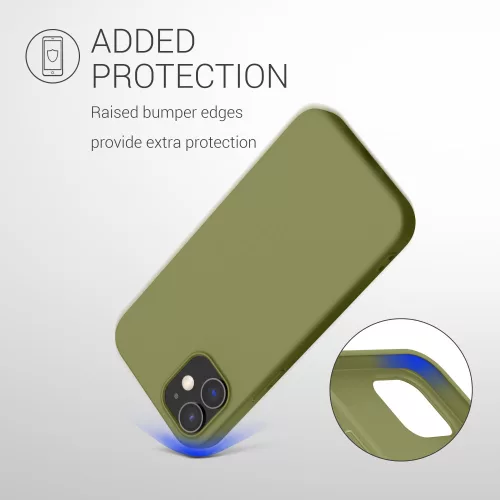 Husa Apple iPhone 12/iPhone 12 Pro, Silicon, Verde, 53938.243