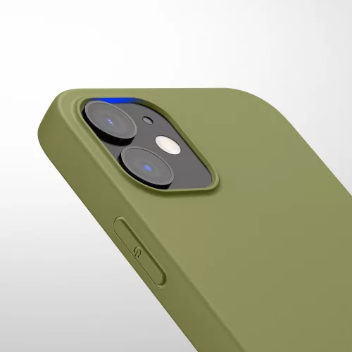 Husa Apple iPhone 12/iPhone 12 Pro, Silicon, Verde, 53938.243
