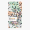 Husa Cheie Auto kwmobile pentru Renault/Dacia 4 Butoane - Keyless Go, Piele ecologica, Multicolor, 44637.70