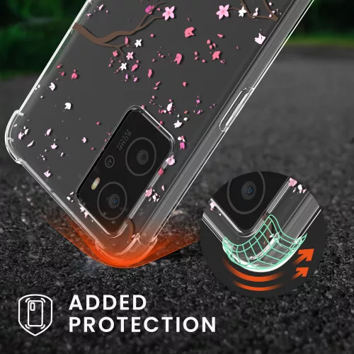 Bumper OPPO A76, Silicon, Transparent/Roz, 60042.01