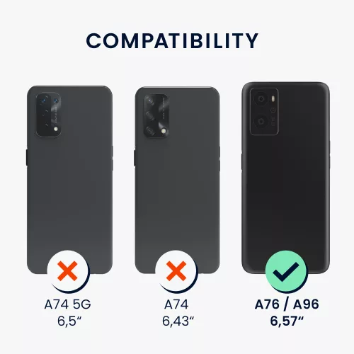 Bumper OPPO A76, Silicon, Transparent/Roz, 60042.01