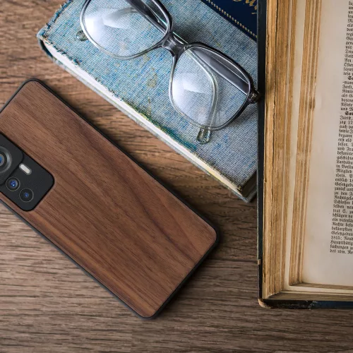 Husa Xiaomi 12T/12T Pro, Lemn, Maro, 60149.18