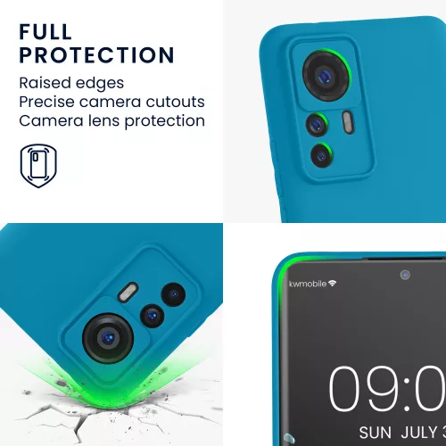 Husa Xiaomi 12T Pro, Silicon, Albastru, 60258.224