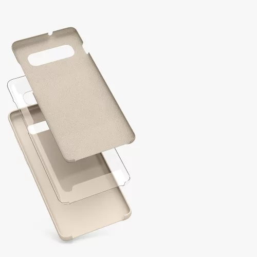 Husa Samsung Galaxy S10 Plus, Silicon, Crem, 49028.125
