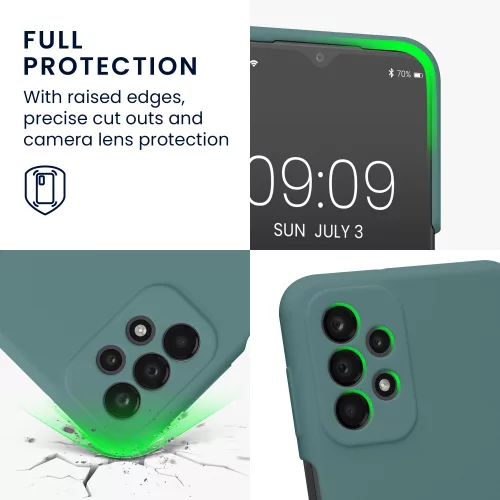 Husa Samsung Galaxy A23 /Galaxy A23 5G, Silicon, Verde, 57829.207