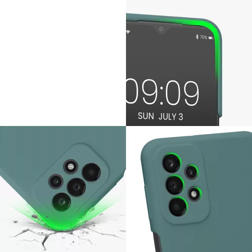 Husa Samsung Galaxy A23 /Galaxy A23 5G, Silicon, Verde, 57829.207