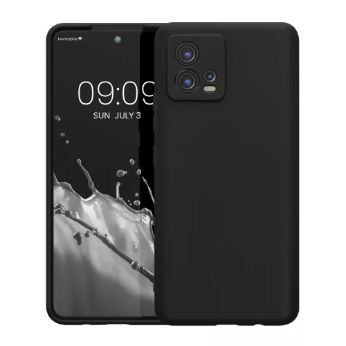 Husa Motorola Moto G72, Silicon, Negru, 60342.47