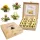 Set cadou ceai infloritor Creano ErbluhTeelini, 12 bile, 4 sortimente, alb, cutie lemn