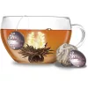 Set cadou ceai infloritor Creano ErbluhTeelini, 12 bile, ceai negru, 4 sortimente, cutie lemn