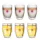 Set 6 pahare termice Creano Floarea Vietii cu cutii cadou, 250 ml, sticla borosilicata, perete dublu