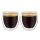 Set 2 pahare espresso termice Creano, 100 ml, sticla borosilicata, perete dublu
