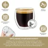 Set 6 pahare espresso termice Creano, 100 ml, sticla borosilicata, perete dublu