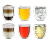 Set 6 pahare termice Creano DG-Bauchig, 250 ml, sticla borosilicata, perete dublu