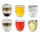 Set 6 pahare termice Creano DG-Bauchig, 250 ml, sticla borosilicata, perete dublu