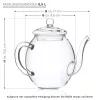 Set cadou Ceai Creano cu Ceainic 500ml, 6 varietati diferite, cutie eleganta din lemn, alb
