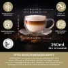 Cana termica Creano, 250 ml, sticla borosilicata, perete dublu, cu farfurioara