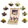 Set cadou ceai infloritor Creano Teelini, 12 plicuri, 8 sortimente, cutie din lemn, ceai alb/negru