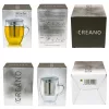 Pahar pentru ceai Creano All-in-One, 400 ml, cu infuzor din inox si capac din sticla