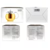 Ceainic din sticla Creano All-in-One, 1,3 L, cu infuzor din inox si capac, anti-picurare