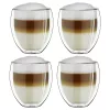 Set 4 pahare termice Creano DG-Bauchig, 400 ml, sticla borosilicata, perete dublu