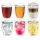 Set 6 pahare termice XXL Creano, 400 ml, sticla borosilicata, perete dublu, pentru latte