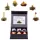 Set ceai infloritor Creano ErbluhTee, 6 sfere, mix alb/negru, cutie magnetica