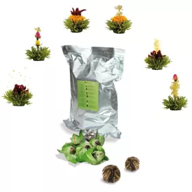   Set maxi ceai infloritor Creano ErbluhTee, 72 bile, 6 sortimente, verde, sigilate individual