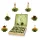 Set cadou ceai infloritor, Creano ErbluhTee, 12 bile, 6 sortimente, cutie din lemn, ceai verde