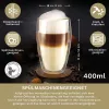 Set 6 pahare termice Creano DG-SH, 400 ml, sticla borosilicata, perete dublu