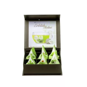   Set cadou ceai infloritor Creano ErbluhTeelini, 6 bile, 4 sortimente fructate, verde, 30 g