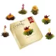 Set cadou ceai infloritor Creano ErbluhTee Mix, 6 bile, ceai alb/negru/verde
