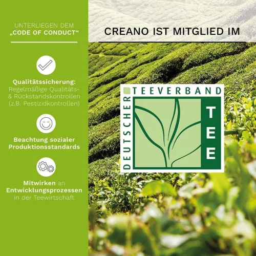 Set cadou ceai infloritor Creano ErbluhTee, 18 bile, 6 sortimente, ceai verde, cutie magnetica