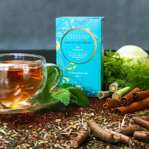 Ceai bio Creano Stare Linistita, rooibos si plante, gust dulce, set 20 plicuri