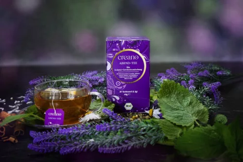 Ceai Bio Creano Evening Tea, 20 plicuri, aroma de plante si scortisoara, fara cofeina