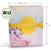 Set Cadou Ceai Bio Creano, 45 plicuri, 9 sortimente, mix plante, fructe si condimente, 90 g, 25x27, 7x4, 5 cm